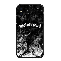 Чехол iPhone XS Max матовый Motorhead black graphite, цвет: 3D-черный