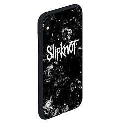 Чехол iPhone XS Max матовый Slipknot black ice, цвет: 3D-черный — фото 2