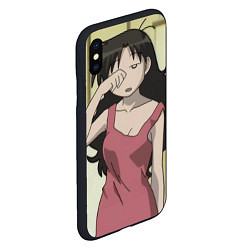 Чехол iPhone XS Max матовый Azumanga Daioh Юкари Танидзаки, цвет: 3D-черный — фото 2