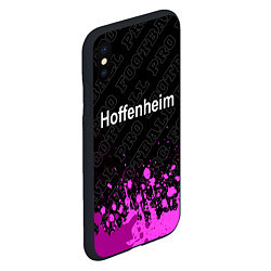 Чехол iPhone XS Max матовый Hoffenheim pro football посередине, цвет: 3D-черный — фото 2