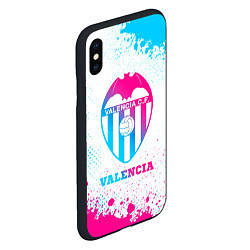 Чехол iPhone XS Max матовый Valencia neon gradient style, цвет: 3D-черный — фото 2