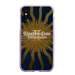 Чехол iPhone XS Max матовый Kingdom come 2 deliverance key art, цвет: 3D-светло-сиреневый