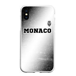 Чехол iPhone XS Max матовый Monaco sport на светлом фоне посередине, цвет: 3D-белый