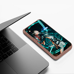 Чехол iPhone XS Max матовый Stellar Blade fantasy style, цвет: 3D-коричневый — фото 2