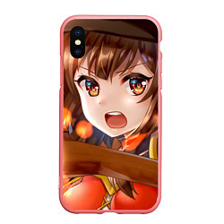 Чехол iPhone XS Max матовый Konosuba Мэгумин cute, цвет: 3D-баблгам