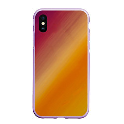 Чехол iPhone XS Max матовый Абстракция солнечный луч, цвет: 3D-сиреневый