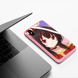 Чехол iPhone XS Max матовый Konosuba Мэгумин cute, цвет: 3D-баблгам — фото 2