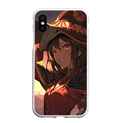 Чехол iPhone XS Max матовый Konosuba Мэгумин cute