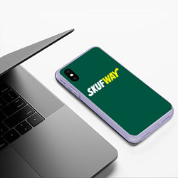 Чехол iPhone XS Max матовый Skuf - way, цвет: 3D-светло-сиреневый — фото 2