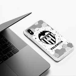 Чехол iPhone XS Max матовый Valencia sport на светлом фоне, цвет: 3D-белый — фото 2