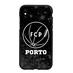 Чехол iPhone XS Max матовый Porto sport на темном фоне, цвет: 3D-черный