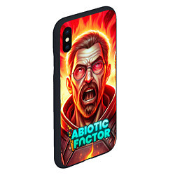 Чехол iPhone XS Max матовый Abiotic Factor персонаж, цвет: 3D-черный — фото 2