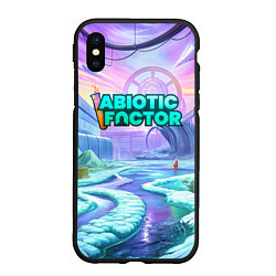 Чехол iPhone XS Max матовый Abiotic Factor world, цвет: 3D-черный