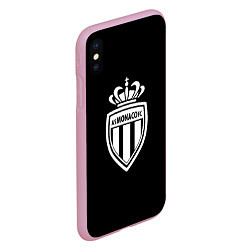 Чехол iPhone XS Max матовый Monaco fc club sport, цвет: 3D-розовый — фото 2