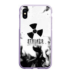 Чехол iPhone XS Max матовый Stalker fire steel, цвет: 3D-светло-сиреневый