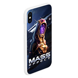 Чехол iPhone XS Max матовый Mass Effect Тали Зора, цвет: 3D-белый — фото 2