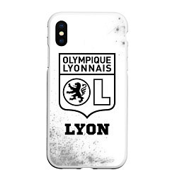 Чехол iPhone XS Max матовый Lyon sport на светлом фоне, цвет: 3D-белый