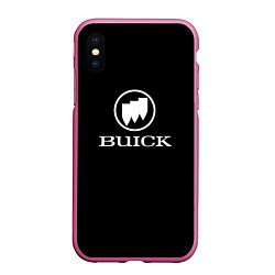 Чехол iPhone XS Max матовый Buick avto, цвет: 3D-малиновый