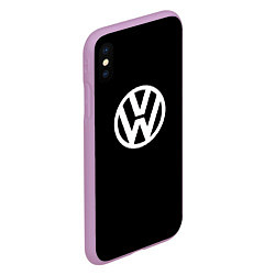 Чехол iPhone XS Max матовый Volkswagen sport avto, цвет: 3D-сиреневый — фото 2