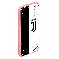 Чехол iPhone XS Max матовый Juventus краски текстура спорт, цвет: 3D-баблгам — фото 2