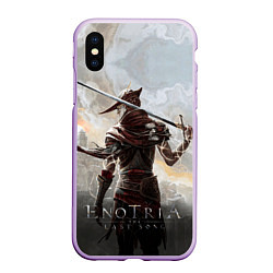 Чехол iPhone XS Max матовый Главный герой Enotria the lost song, цвет: 3D-сиреневый