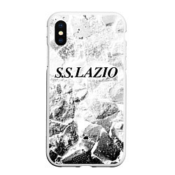 Чехол iPhone XS Max матовый Lazio white graphite