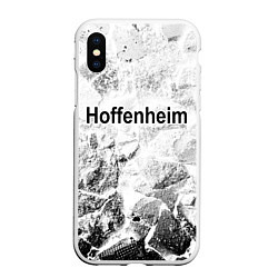 Чехол iPhone XS Max матовый Hoffenheim white graphite