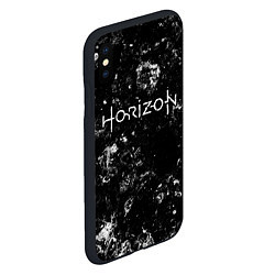 Чехол iPhone XS Max матовый Horizon black ice, цвет: 3D-черный — фото 2