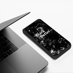 Чехол iPhone XS Max матовый Black Butler black ice, цвет: 3D-черный — фото 2