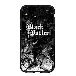Чехол iPhone XS Max матовый Black Butler black graphite, цвет: 3D-черный