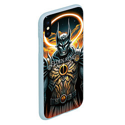 Чехол iPhone XS Max матовый Elden Ring black knight, цвет: 3D-голубой — фото 2