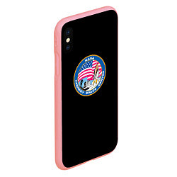 Чехол iPhone XS Max матовый NASA usa logo, цвет: 3D-баблгам — фото 2