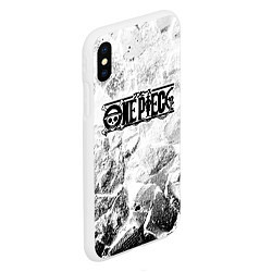 Чехол iPhone XS Max матовый One Piece white graphite, цвет: 3D-белый — фото 2