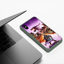 Чехол iPhone XS Max матовый Герои Dragon age the veilguard, цвет: 3D-темно-зеленый — фото 2