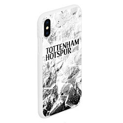 Чехол iPhone XS Max матовый Tottenham white graphite, цвет: 3D-белый — фото 2