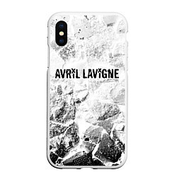 Чехол iPhone XS Max матовый Avril Lavigne white graphite, цвет: 3D-белый