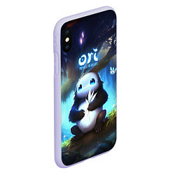 Чехол iPhone XS Max матовый Naru Ori and the Will of the Wisps, цвет: 3D-светло-сиреневый — фото 2