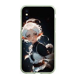 Чехол iPhone XS Max матовый Сильфи - Mushoku Tensei: Jobless, цвет: 3D-салатовый