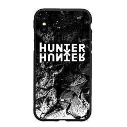 Чехол iPhone XS Max матовый Hunter x Hunter black graphite, цвет: 3D-черный