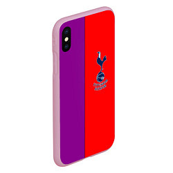 Чехол iPhone XS Max матовый Tottenham fc geometry, цвет: 3D-розовый — фото 2