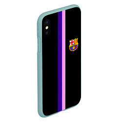 Чехол iPhone XS Max матовый Barcelona line, цвет: 3D-мятный — фото 2