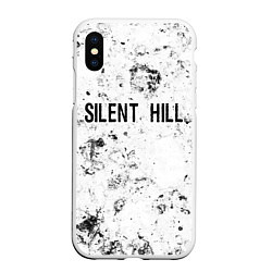 Чехол iPhone XS Max матовый Silent Hill dirty ice, цвет: 3D-белый