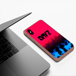 Чехол iPhone XS Max матовый Dayz камуфляж, цвет: 3D-коричневый — фото 2