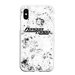 Чехол iPhone XS Max матовый Danganronpa dirty ice, цвет: 3D-белый