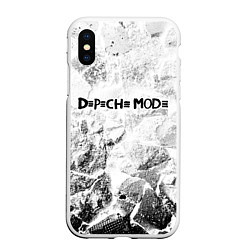 Чехол iPhone XS Max матовый Depeche Mode white graphite