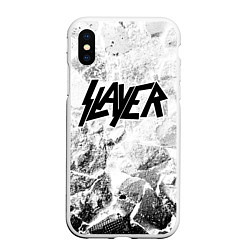 Чехол iPhone XS Max матовый Slayer white graphite