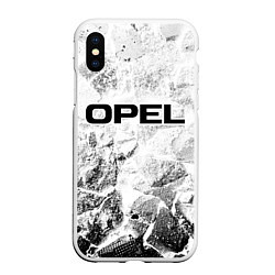 Чехол iPhone XS Max матовый Opel white graphite