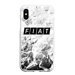 Чехол iPhone XS Max матовый Fiat white graphite