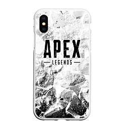 Чехол iPhone XS Max матовый Apex Legends white graphite