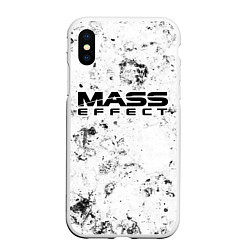 Чехол iPhone XS Max матовый Mass Effect dirty ice